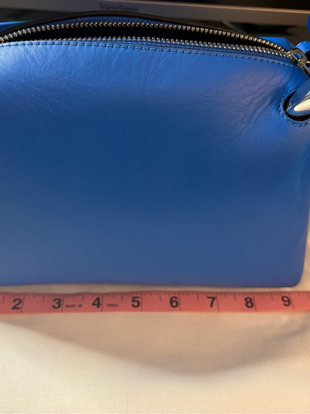 JW Anderson Small Corner Leather Bag in  Vibrant Blue - Picture 9 of 11